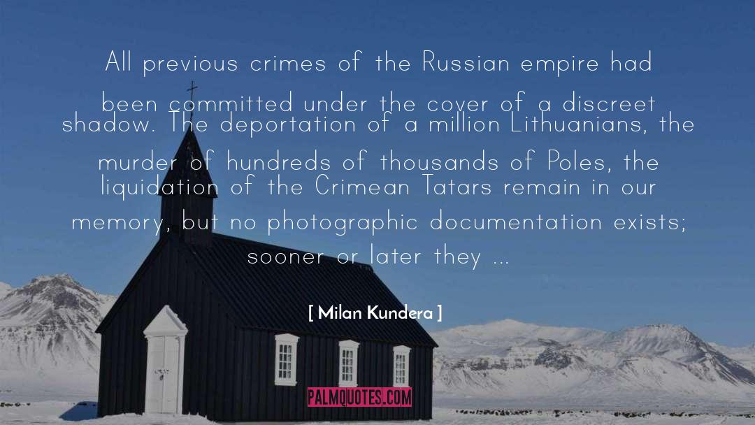 Documentation quotes by Milan Kundera