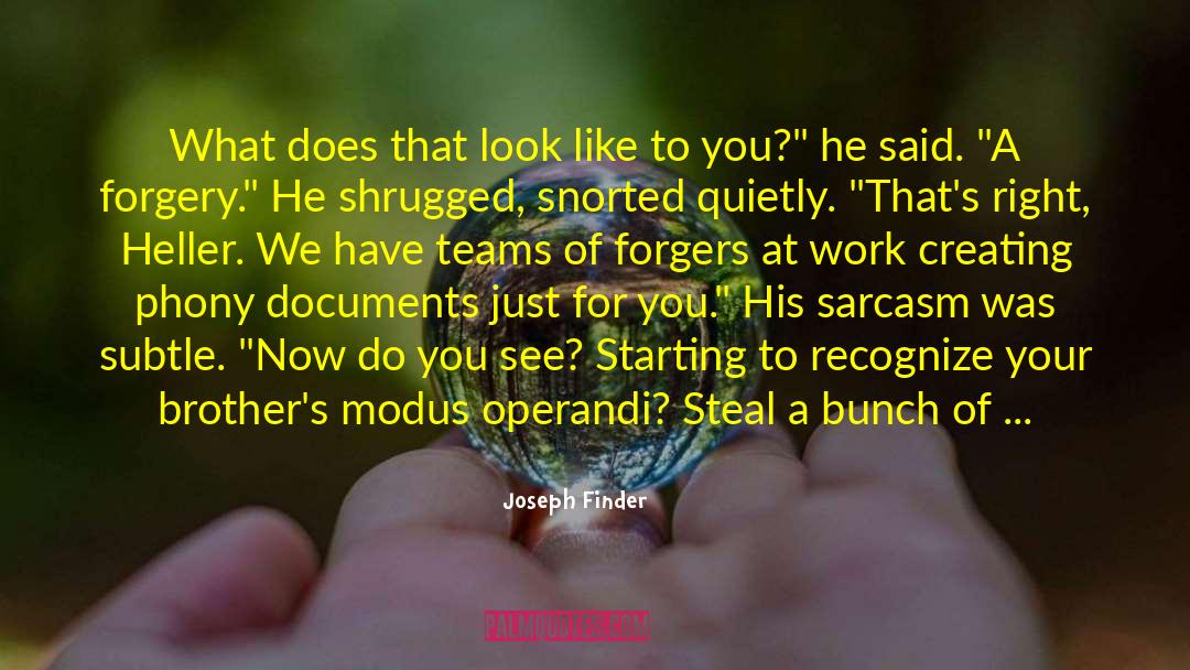 Documents quotes by Joseph Finder