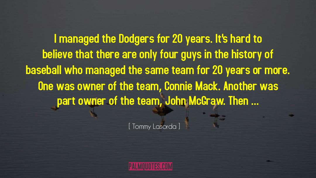 Dodgers quotes by Tommy Lasorda