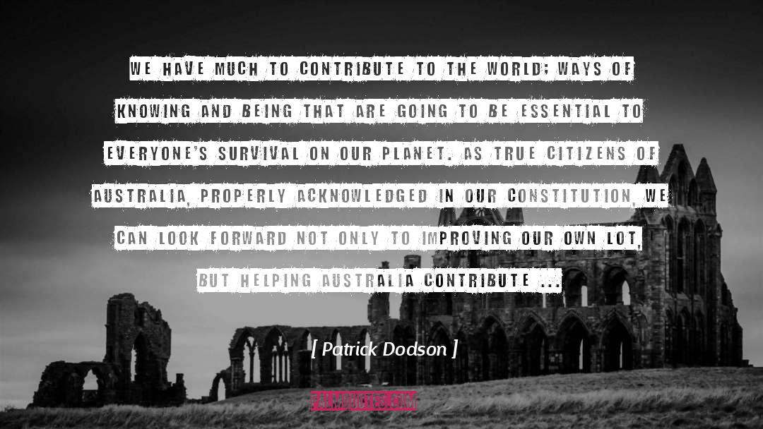 Dodson quotes by Patrick Dodson