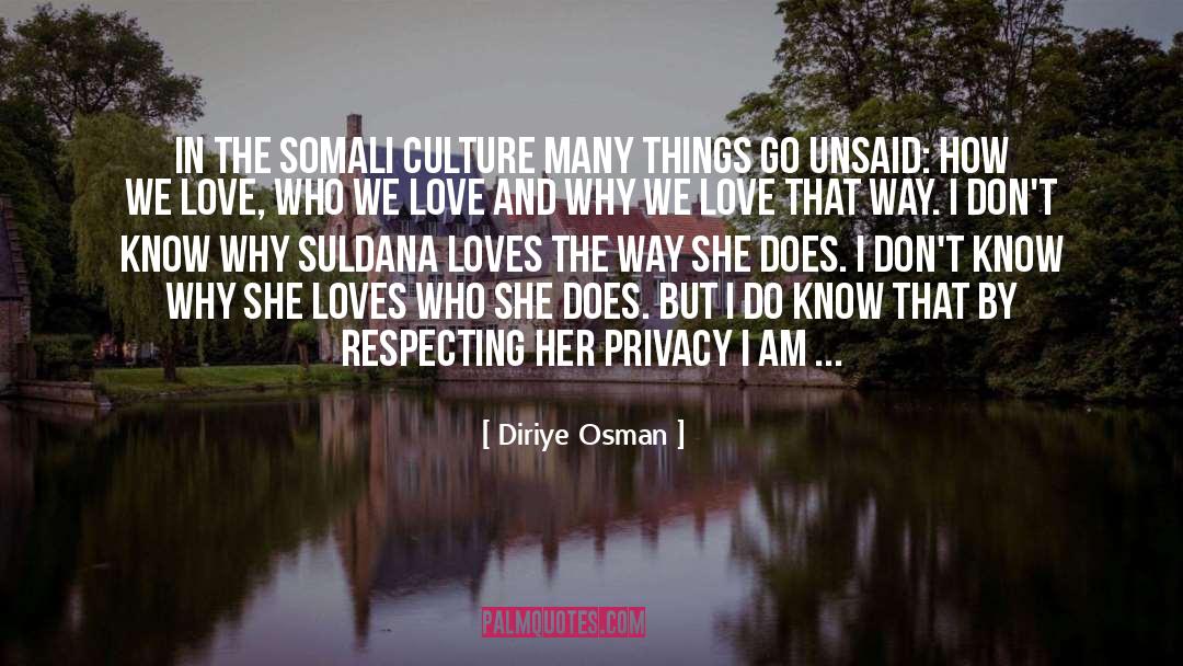 Does I quotes by Diriye Osman