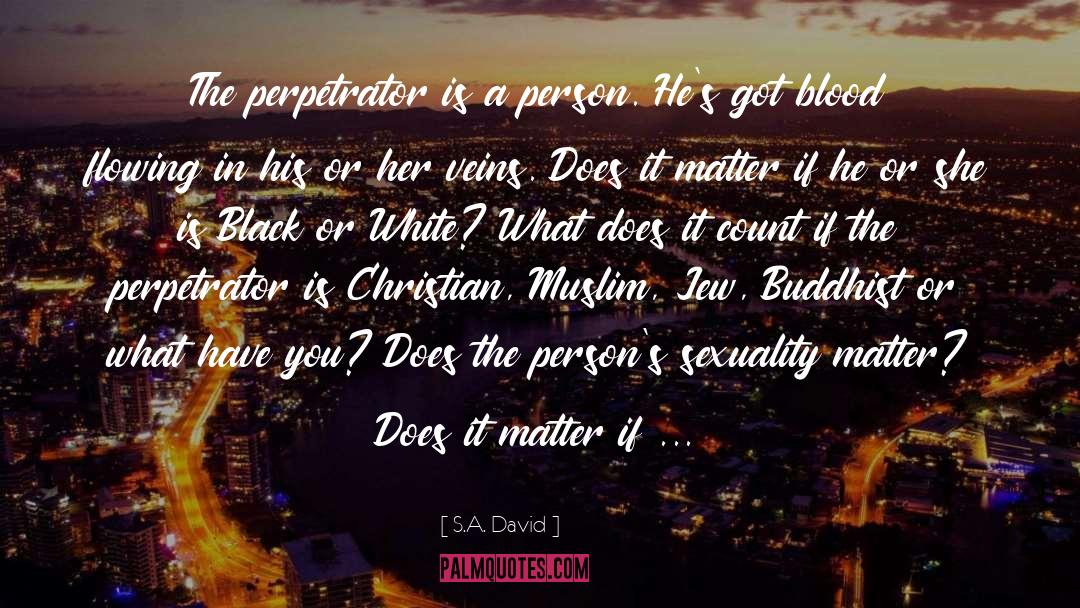Does It Matter quotes by S.A. David
