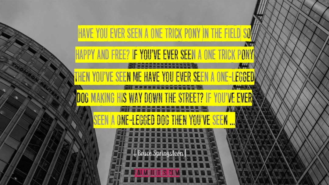 Dog And Pony Show quotes by Bruce Springsteen