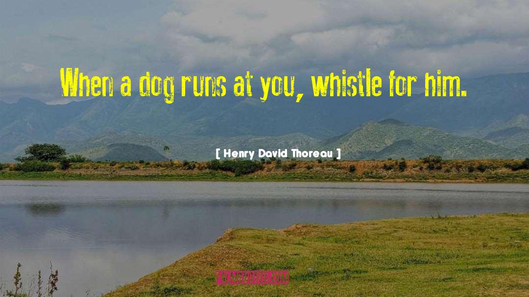 Dog Chilling quotes by Henry David Thoreau