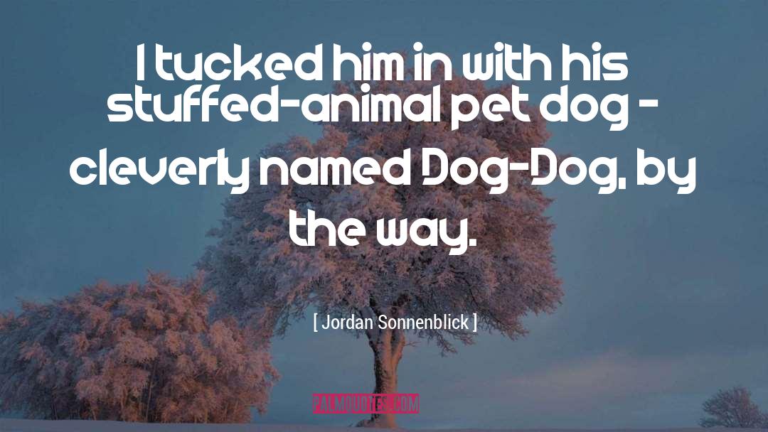 Dog Chilling quotes by Jordan Sonnenblick