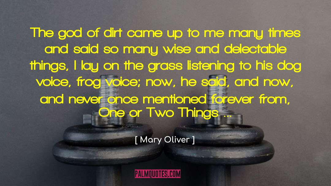 Dog Famous quotes by Mary Oliver