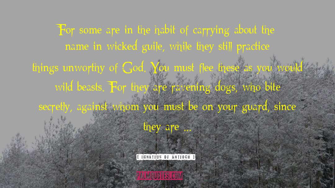Dog Handler quotes by Ignatius Of Antioch