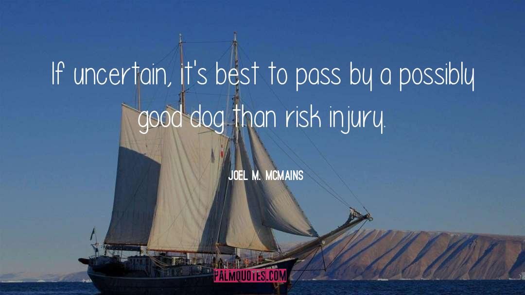 Dog Handling quotes by Joel M. McMains