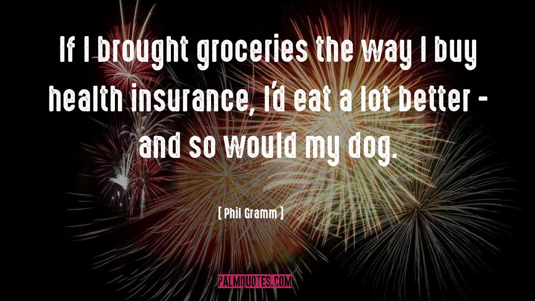 Dog Health Advocacy quotes by Phil Gramm