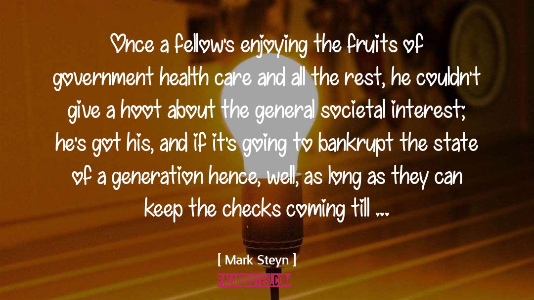 Dog Health Care quotes by Mark Steyn