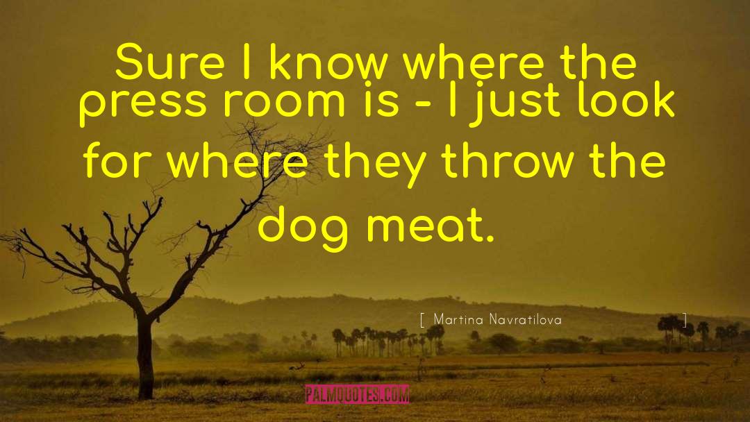 Dog Meat quotes by Martina Navratilova