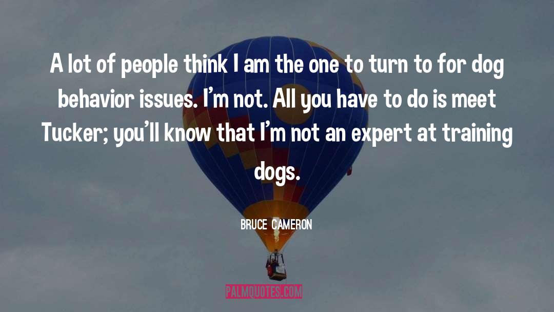 Dog Training quotes by Bruce Cameron