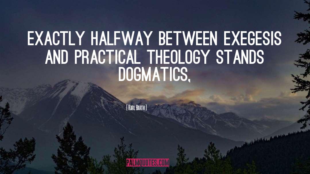 Dogmatics quotes by Karl Barth