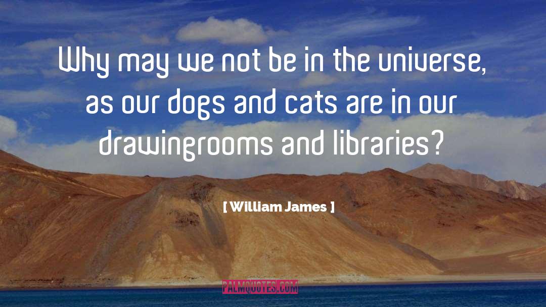 Dogs And Cats quotes by William James