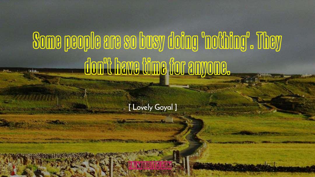 Doing Nothing quotes by Lovely Goyal