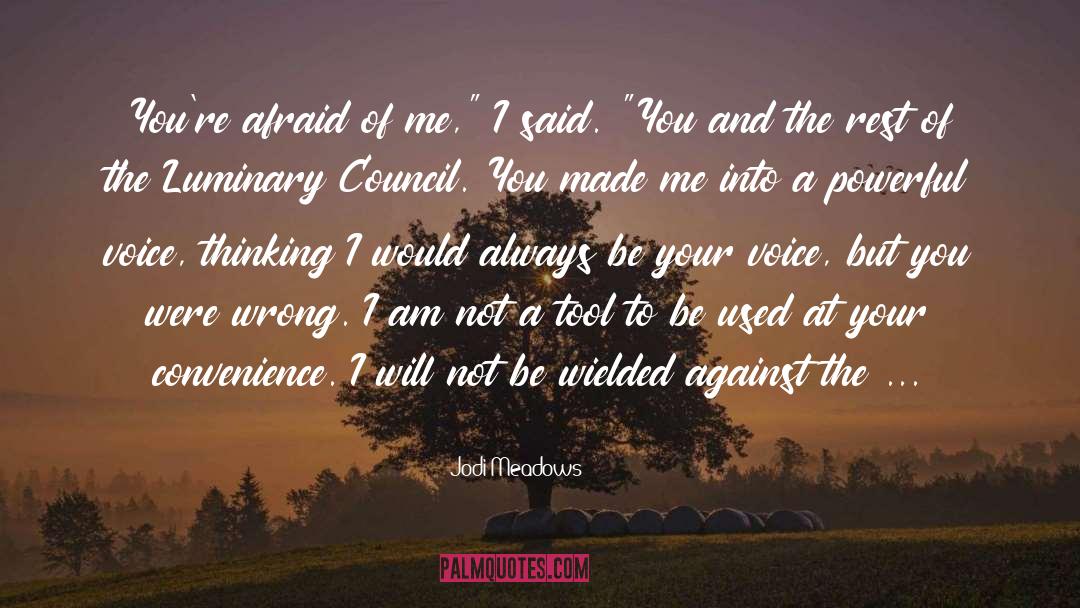 Doing Something Against Your Will quotes by Jodi Meadows