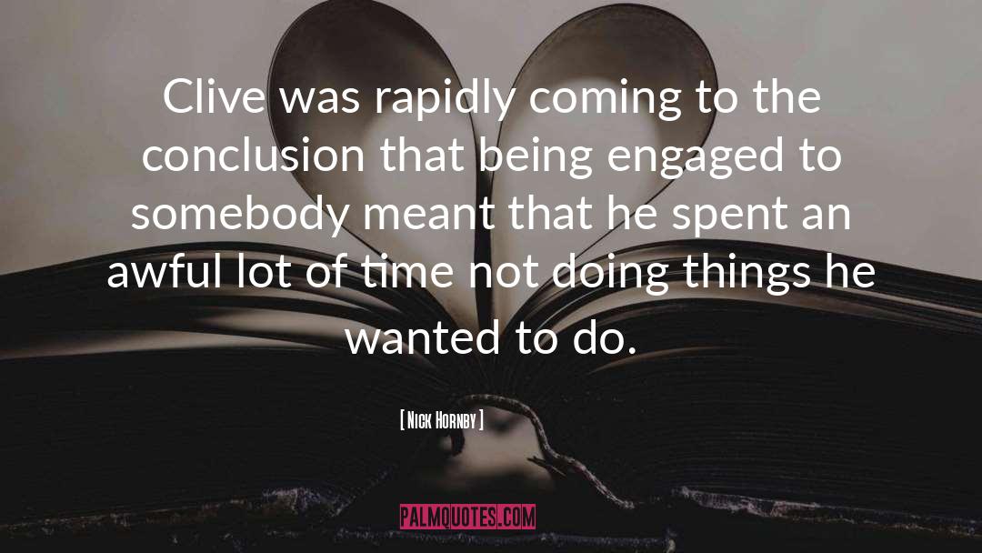 Doing Things quotes by Nick Hornby
