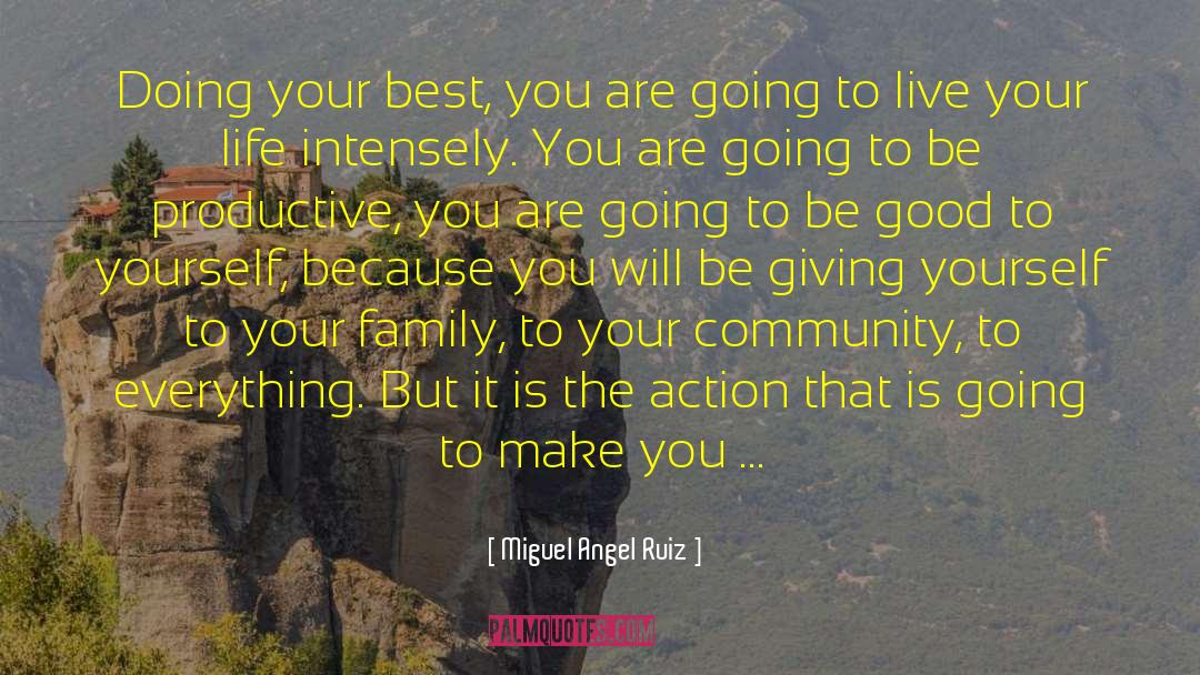 Doing Your Best quotes by Miguel Angel Ruiz