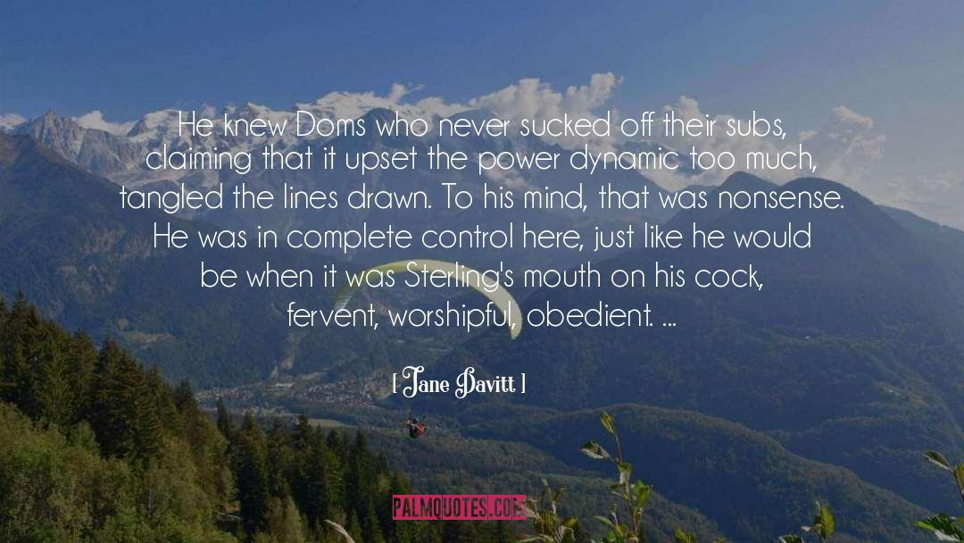 Dom quotes by Jane Davitt