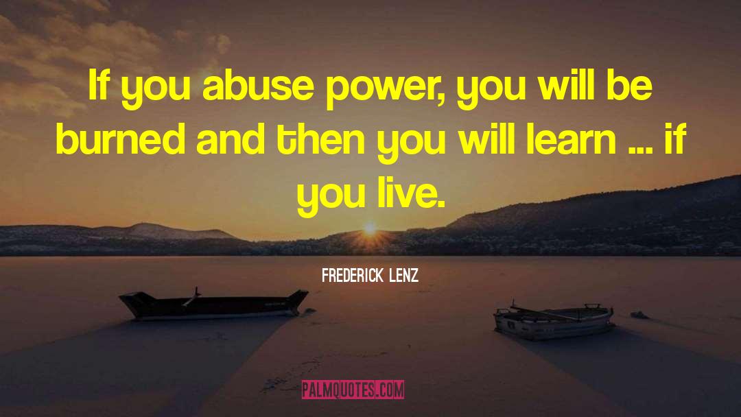 Domestic Abuse quotes by Frederick Lenz