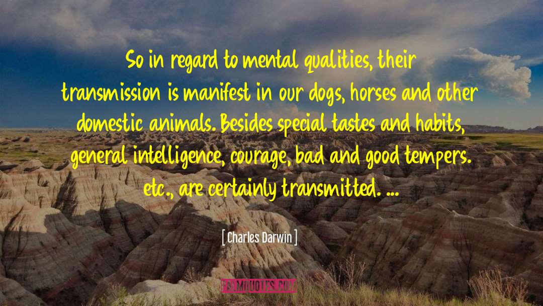 Domestic Animals quotes by Charles Darwin