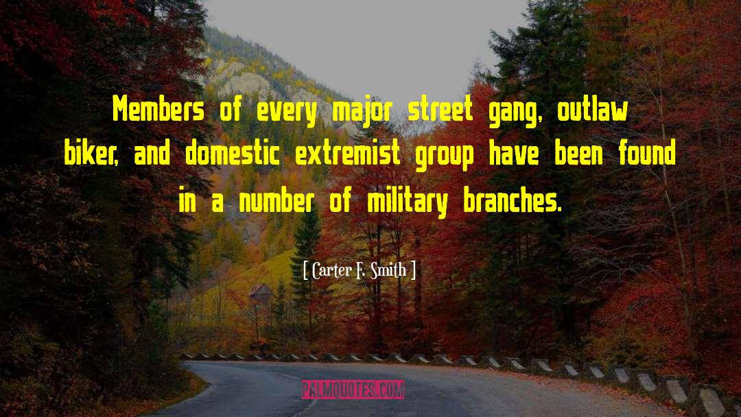 Domestic Terrorism quotes by Carter F. Smith