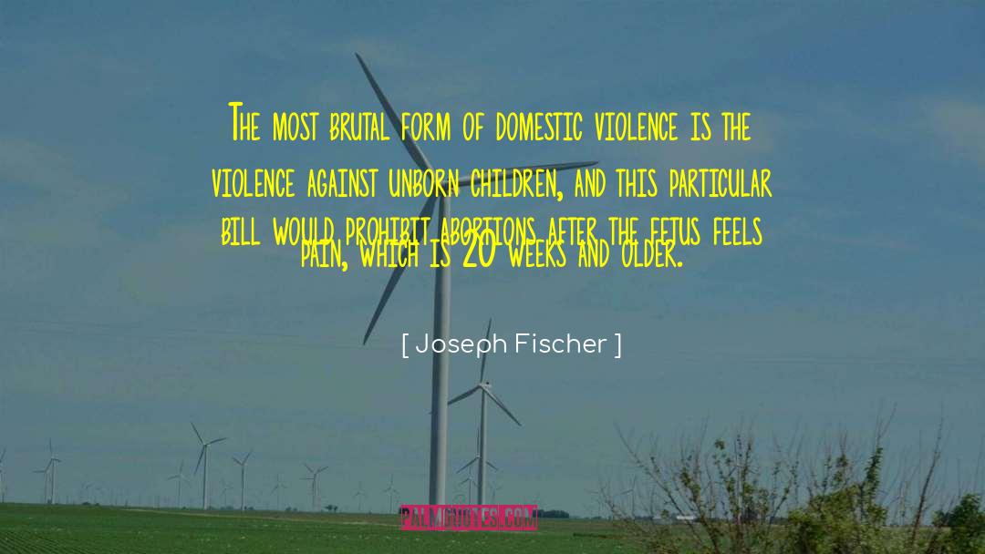 Domestic Violence quotes by Joseph Fischer