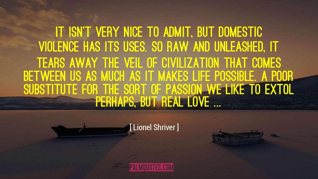 Domestic Violence Relationship quotes by Lionel Shriver