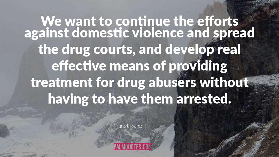 Domestic Violence Survivors quotes by Janet Reno