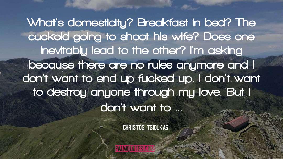 Domesticity quotes by Christos Tsiolkas