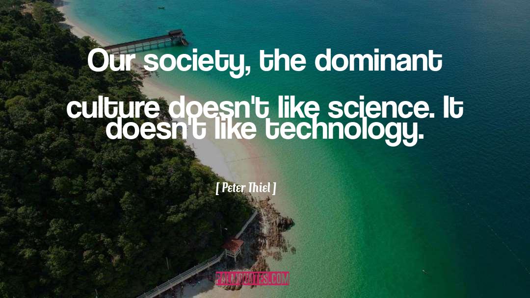 Dominant Culture quotes by Peter Thiel