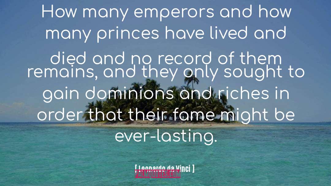 Dominion quotes by Leonardo Da Vinci