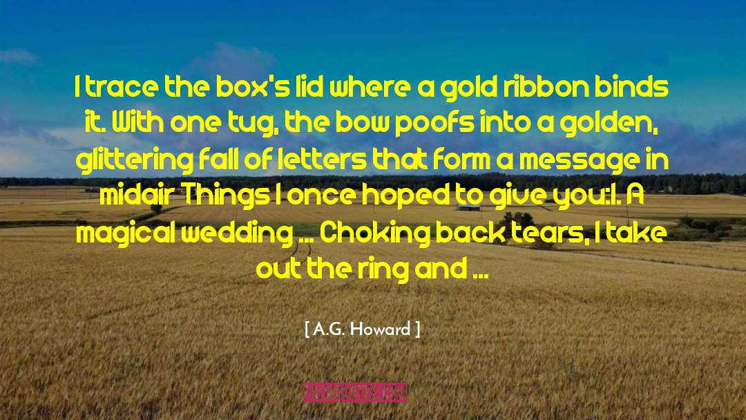 Dominoes Fall quotes by A.G. Howard