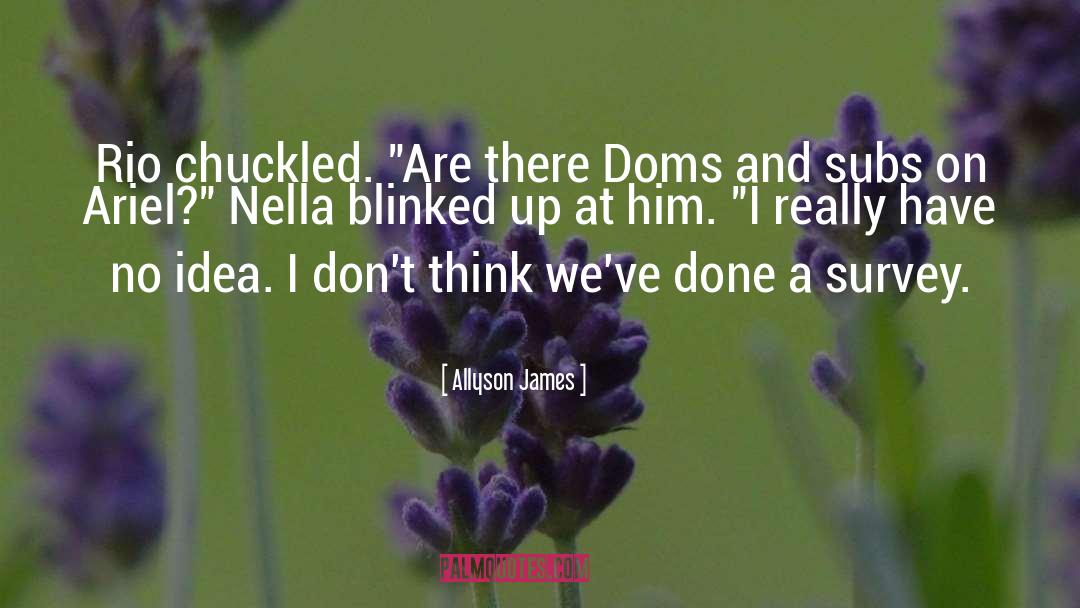 Doms quotes by Allyson James