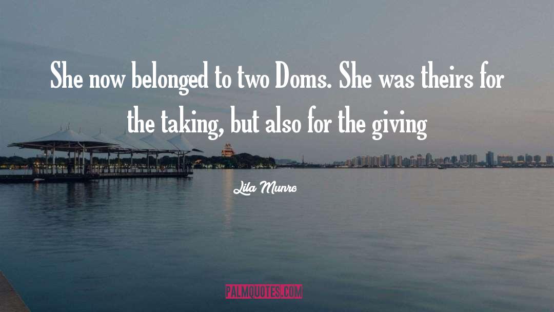 Doms quotes by Lila Munro
