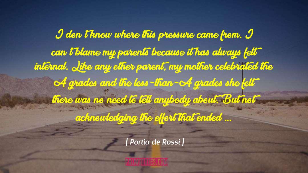Don 27t Blame Me quotes by Portia De Rossi