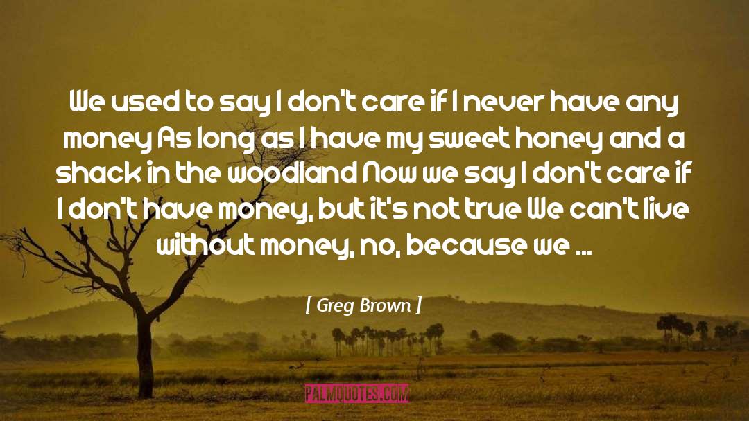 Don 27t Care quotes by Greg Brown