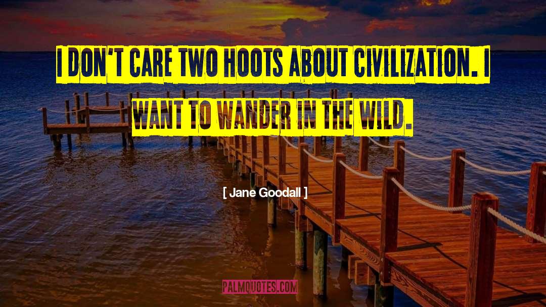 Don 27t Care quotes by Jane Goodall