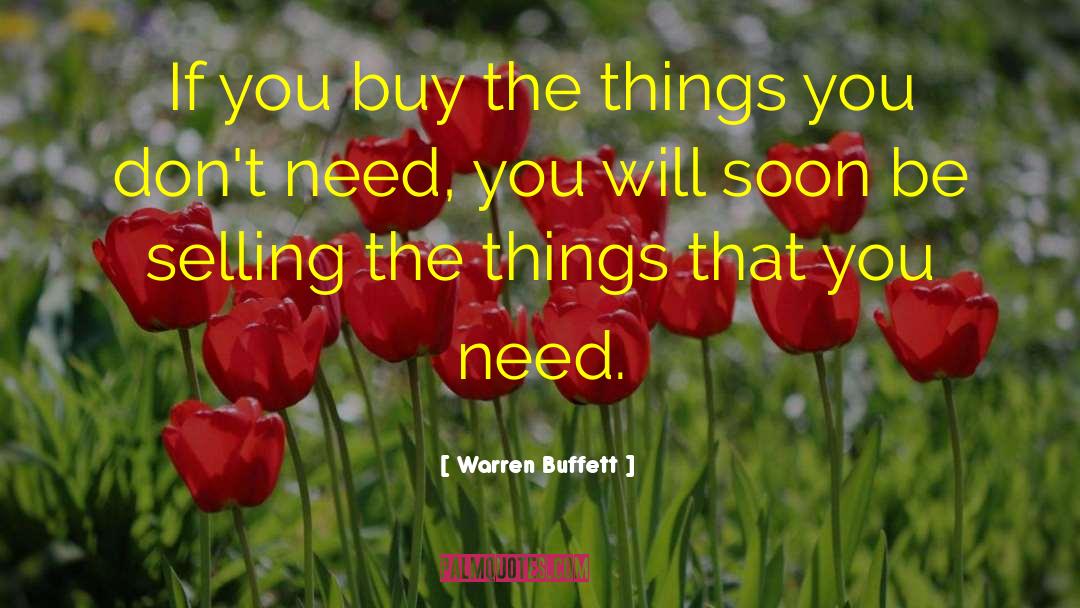 Don 27t Need You quotes by Warren Buffett
