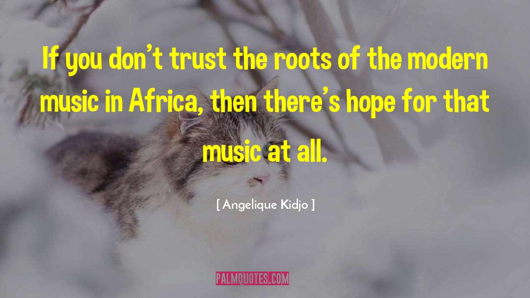 Don 27t Trust quotes by Angelique Kidjo