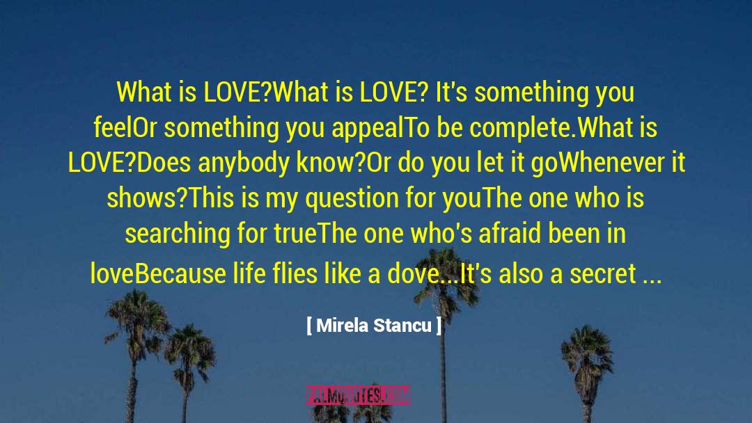 Don T Be Afraid To Love quotes by Mirela Stancu