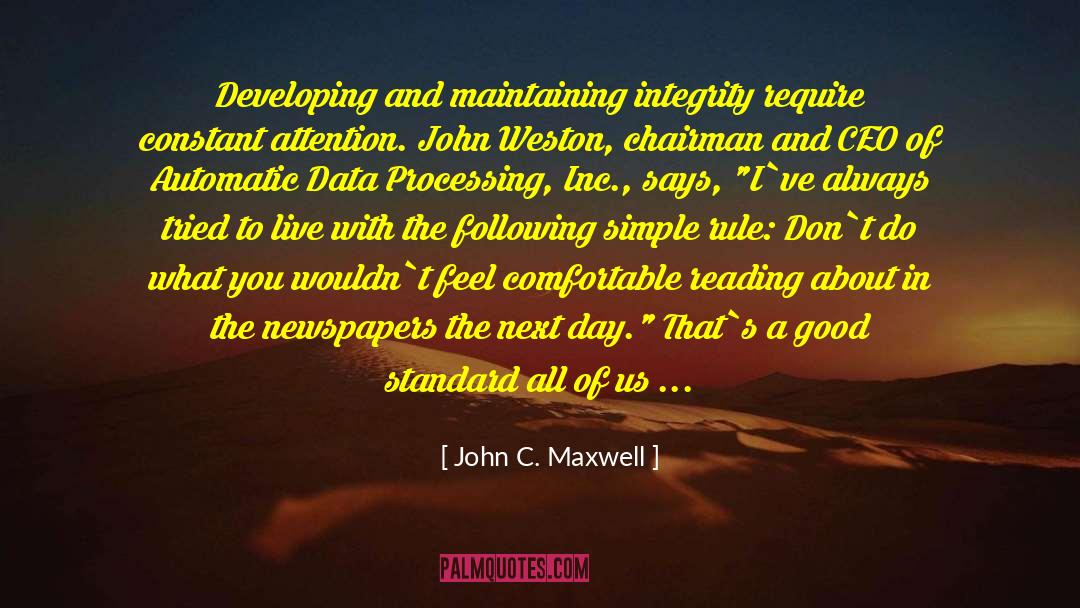 Don T Confess quotes by John C. Maxwell