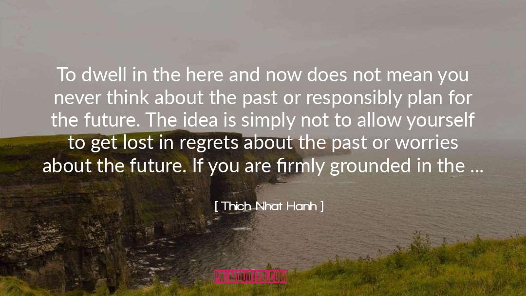 Don T Dwell In The Past quotes by Thich Nhat Hanh