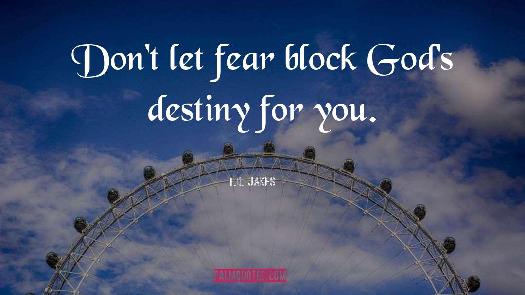 Don T Fear Obstacles quotes by T.D. Jakes