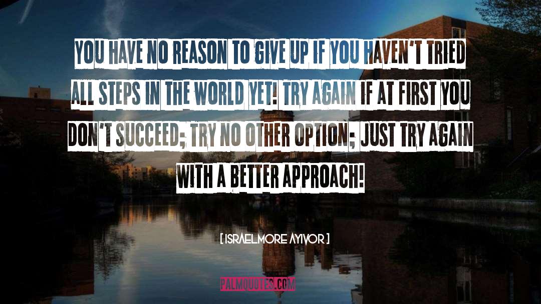 Don T Give Up quotes by Israelmore Ayivor