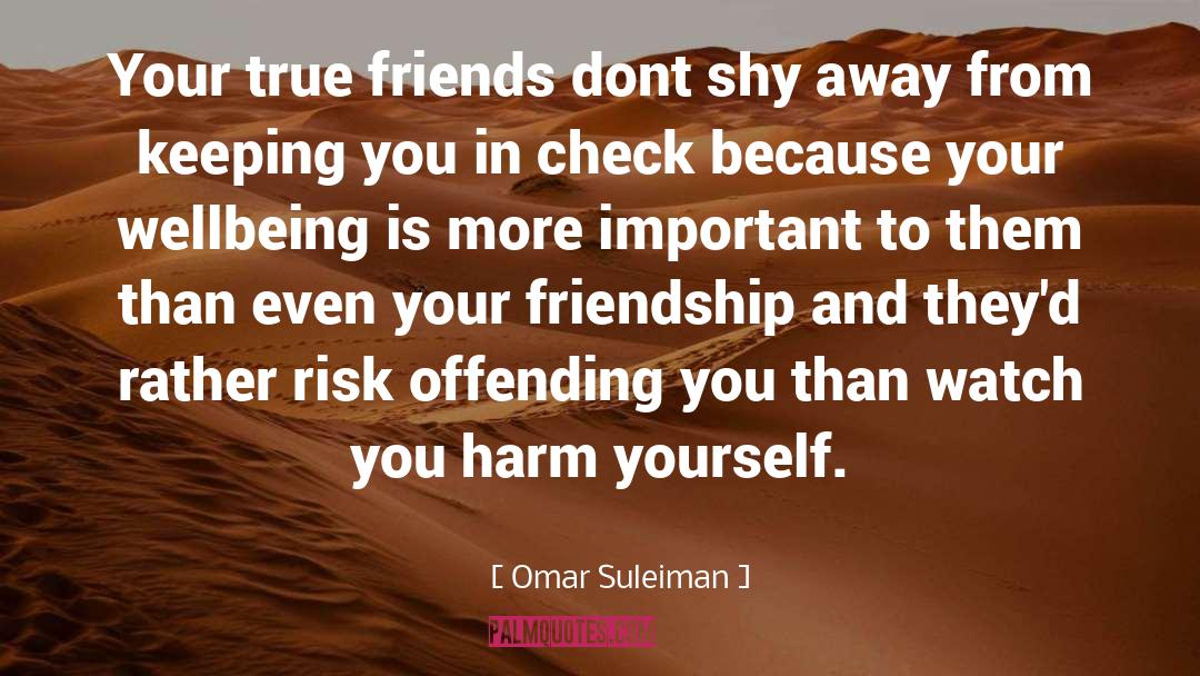 Don T Harm Your Friend quotes by Omar Suleiman