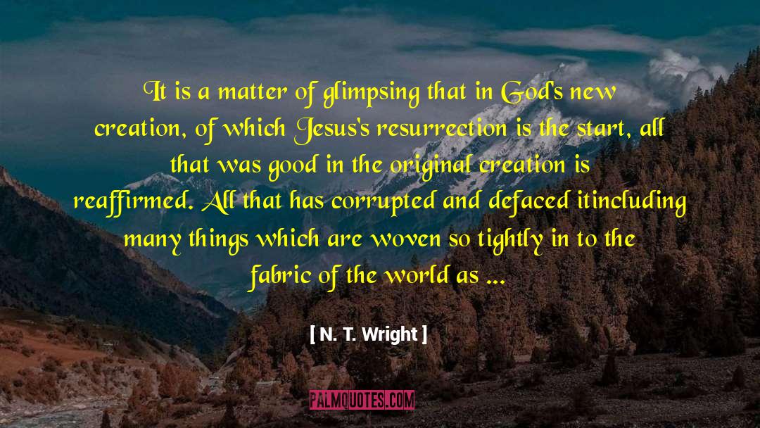 Don T Know Original Author quotes by N. T. Wright