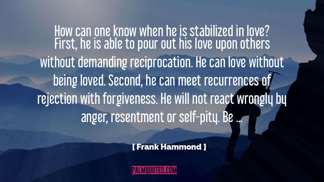 Don T React With Anger quotes by Frank Hammond