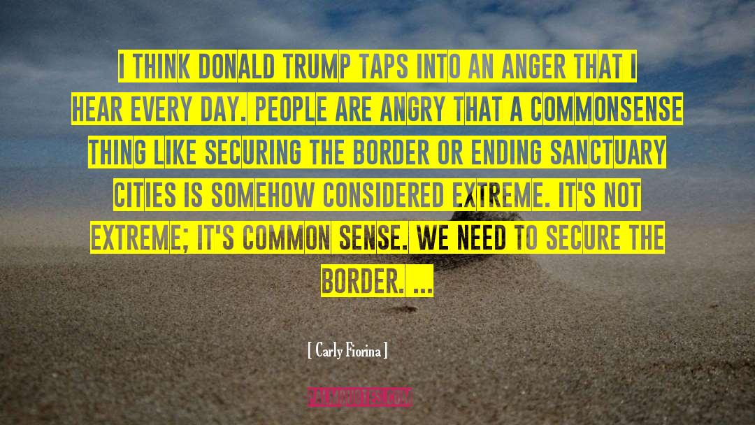 Donald Trump Border Wall quotes by Carly Fiorina
