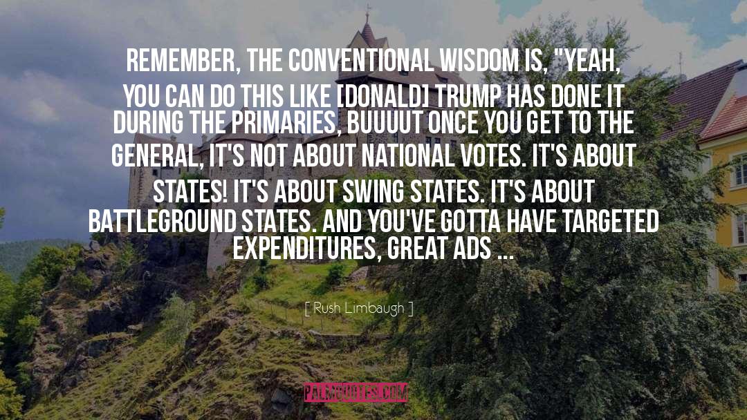Donald Trump Border Wall quotes by Rush Limbaugh